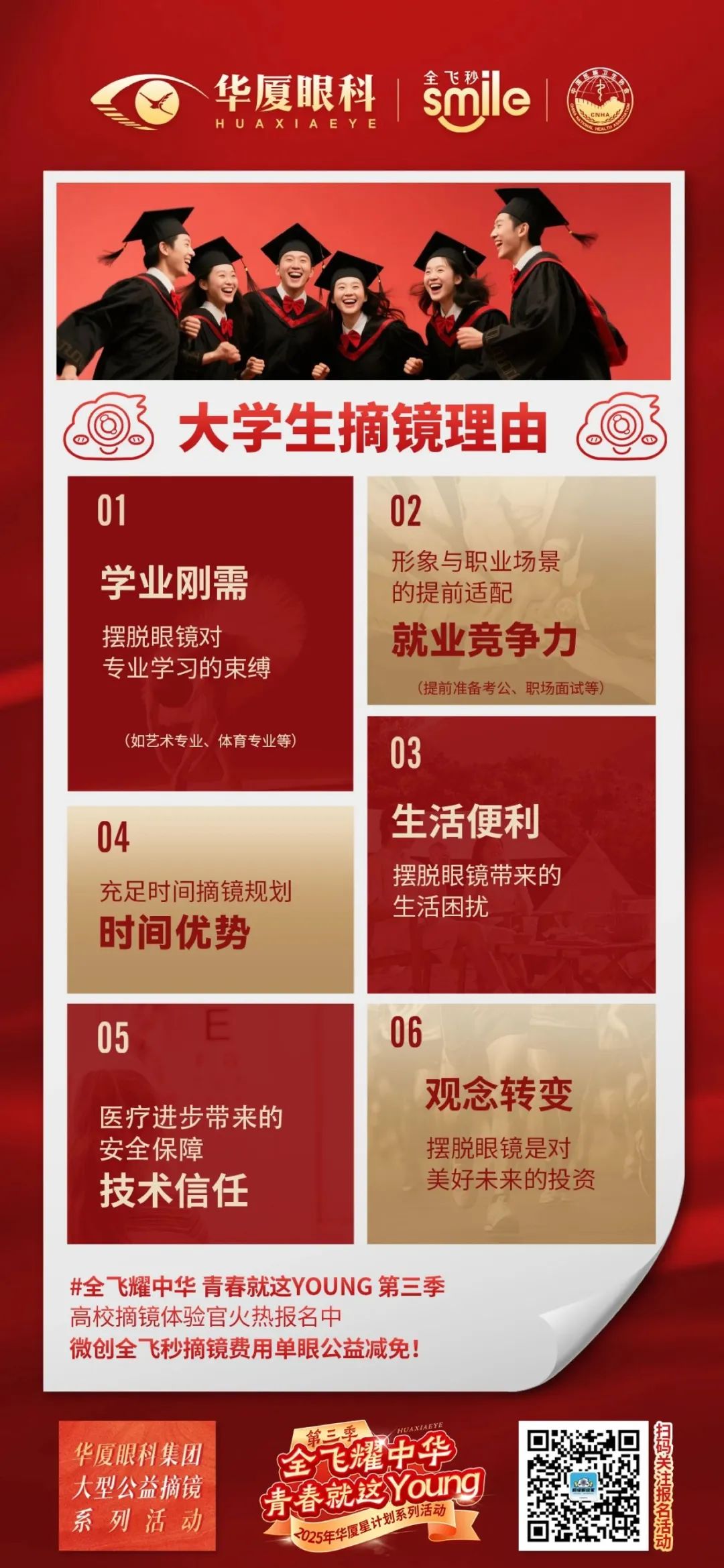 莆田华厦眼科|算笔长远账 | 大学生摘镜是对未来清晰的投资