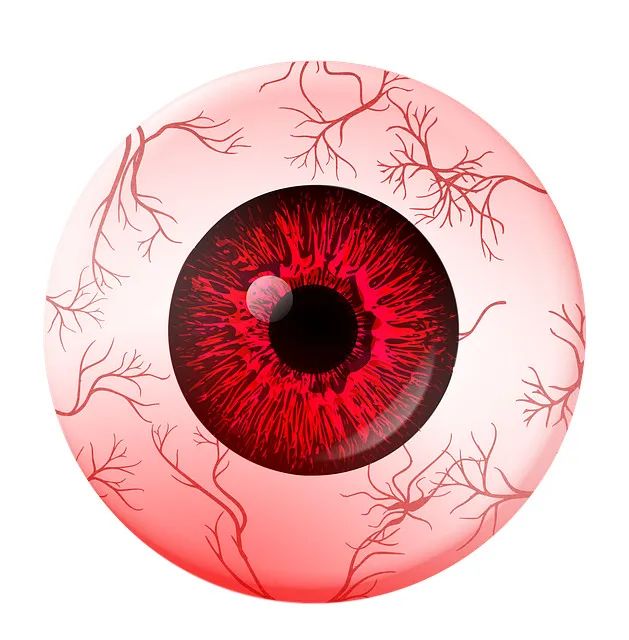 pixabay-眼睛发红卡通