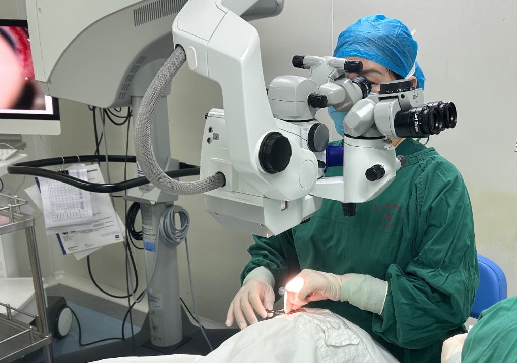 厦门眼科中心青光眼学科带头人王玉宏主任带领医疗团队,成功为患者郑老伯实施福建省首例青光眼Hydrus微支架植入术